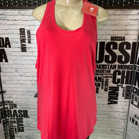 The North Face Red Racerback Tank Top - Picture 1 of 6